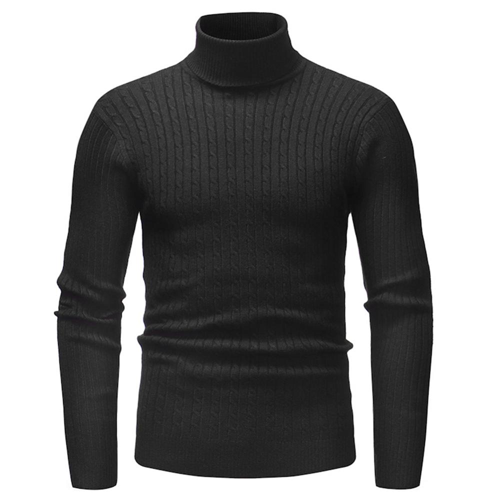 스웨터 겨울 새로운 남자의 터틀넥 솔리드 슬림 PulloverMale 따뜻한 풀 오버 두꺼운 남자 옷 2021 패션 맨